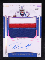 Devin Singletary 2019 Panini National Treasures Rookie Material Signatures RPS Holo Silver #37 #6/25 RC at PristineAuction.com