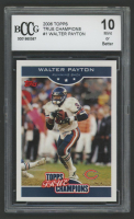 Walter Payton 2006 Topps True Champions #1 (BCCG 10) at PristineAuction.com