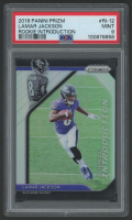 Lamar Jackson 2018 Panini Prizm Rookie Introduction #12 RC (PSA 9) at PristineAuction.com