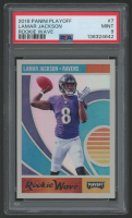 Lamar Jackson 2018 Playoff Rookie Wave #7 RC (PSA 9) at PristineAuction.com