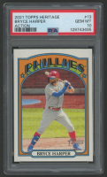 Bryce Harper 2021 Topps Heritage Action #13 (PSA 10) at PristineAuction.com