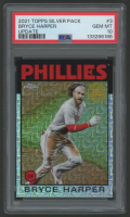 Bryce Harper 2021 Topps Chrome Silver Pack Update #3 (PSA 10) at PristineAuction.com