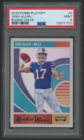Josh Allen 2018 Playoff Rookie Wave #4 RC (PSA 9) at PristineAuction.com