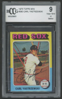 Carl Yastrzemski 1975 Topps Mini #280 (BCCG 9) at PristineAuction.com