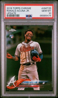 Ronald Acuna Jr. 2018 Topps Chrome Update #HMT25 RC (PSA 10) at PristineAuction.com