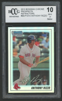 Anthony Rizzo 2010 Bowman Chrome Prospect Refractors #BCP101A #110/777 (BCCG 10) at PristineAuction.com