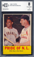 Willie Mays / Stan Musial 1963 Topps Pride of NL #138 (BCCG 8) at PristineAuction.com
