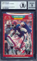 Thurman Thomas Signed 1989 Pro Set #32 (BGS | Autograph Graded 9) at PristineAuction.com