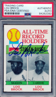 Lou Brock Signed 1979 Topps #415 (PSA) at PristineAuction.com