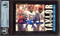 Lawrence Taylor Signed 1985 Topps #124 AP (BGS) at PristineAuction.com