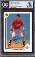 Chipper Jones Signed 1991 Upper Deck #55 RC (BGS) at PristineAuction.com