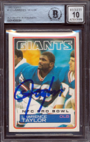 Lawrence Taylor Signed 1983 Topps #133 (BGS | Auto 10) at PristineAuction.com