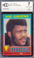 Joe Greene 1971 Topps #245 RC (BCCG 7) at PristineAuction.com