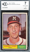 Warren Spahn 1961 Topps #200 (BCCG 7) at PristineAuction.com