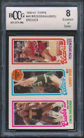 Junior Bridgeman / Larry Bird TL / Ron Brewer 1980-81 Topps #49 (BCCG 8) at PristineAuction.com