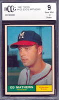 Eddie Mathews 1961 Topps #120 (BCCG 9) at PristineAuction.com