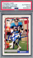 Lawrence Taylor Signed 1992 Topps #756 (PSA) at PristineAuction.com