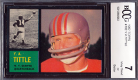 Y.A.Tittle 1962 Topps #102 (BCCG 7) at PristineAuction.com