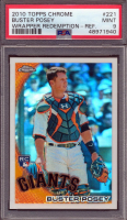 Buster Posey 2010 Topps Chrome Wrapper Redemption Refractors #221 (PSA 9) at PristineAuction.com