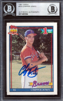 Chipper Jones Signed 1991 Topps #333 RC (BGS) at PristineAuction.com