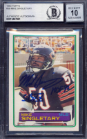 Mike Singletary Signed 1983 Topps #38 RC Inscribed "HOF 98" & "SBXX" (BGS | Auto 10) at PristineAuction.com
