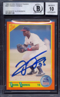 Frank Thomas Signed 1990 Score Rookie/Traded #86T RC (BGS | Auto 10) at PristineAuction.com