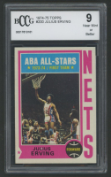 Julius Erving 1974 Topps #200 (BCCG 9) at PristineAuction.com