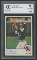 1973 Topps Hank Aaron #100 (BCCG 9) at PristineAuction.com