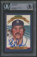 Kirk Gibson Signed 1986 Donruss #1 DK (BGS) at PristineAuction.com