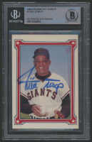 Willie Mays Signed 1984 Galasso Willie Mays #1 (BGS) at PristineAuction.com