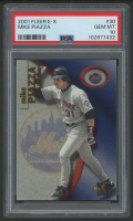 Mike Piazza 2001 Fleer E-X #30 (PSA 10) at PristineAuction.com