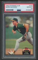 Mark McGwire 1992 Stadium Club #475 (PSA 10) at PristineAuction.com