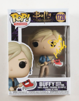 Sarah Michelle Gellar Signed "Buffy the Vampire Slayer" #1728 Buffy With Scythe Funko Pop! Vinyl Figure (PSA) at PristineAuction.com