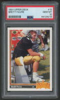 Brett Favre 1991 Upper Deck #13 RC (PSA 10) at PristineAuction.com