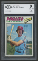 Mike Schmidt 1977 Topps #140 (BCCG 9) at PristineAuction.com