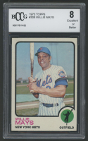 Willie Mays 1973 Topps #305 (BCCG 8) at PristineAuction.com