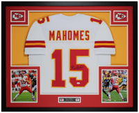 Patrick Mahomes Signed Custom Framed Jersey Display (JSA) at PristineAuction.com