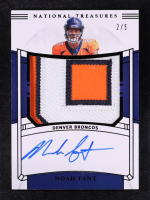 Noah Fant 2019 Panini National Treasures Rookie Material Signatures RPS Black #22 #2/5 RC at PristineAuction.com