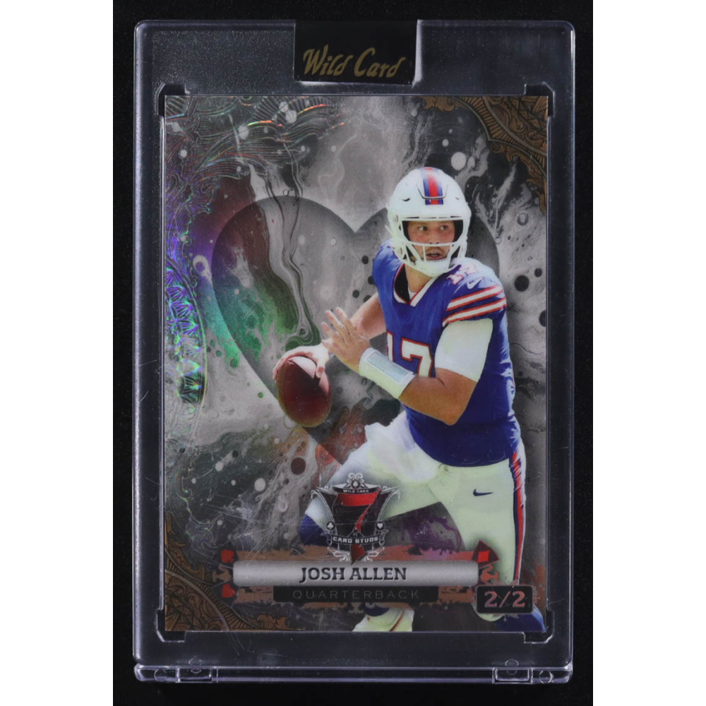 Josh Allen 2024 Wild Card 7 Card Studs Silver #JA3 #2/2 at PristineAuction.com