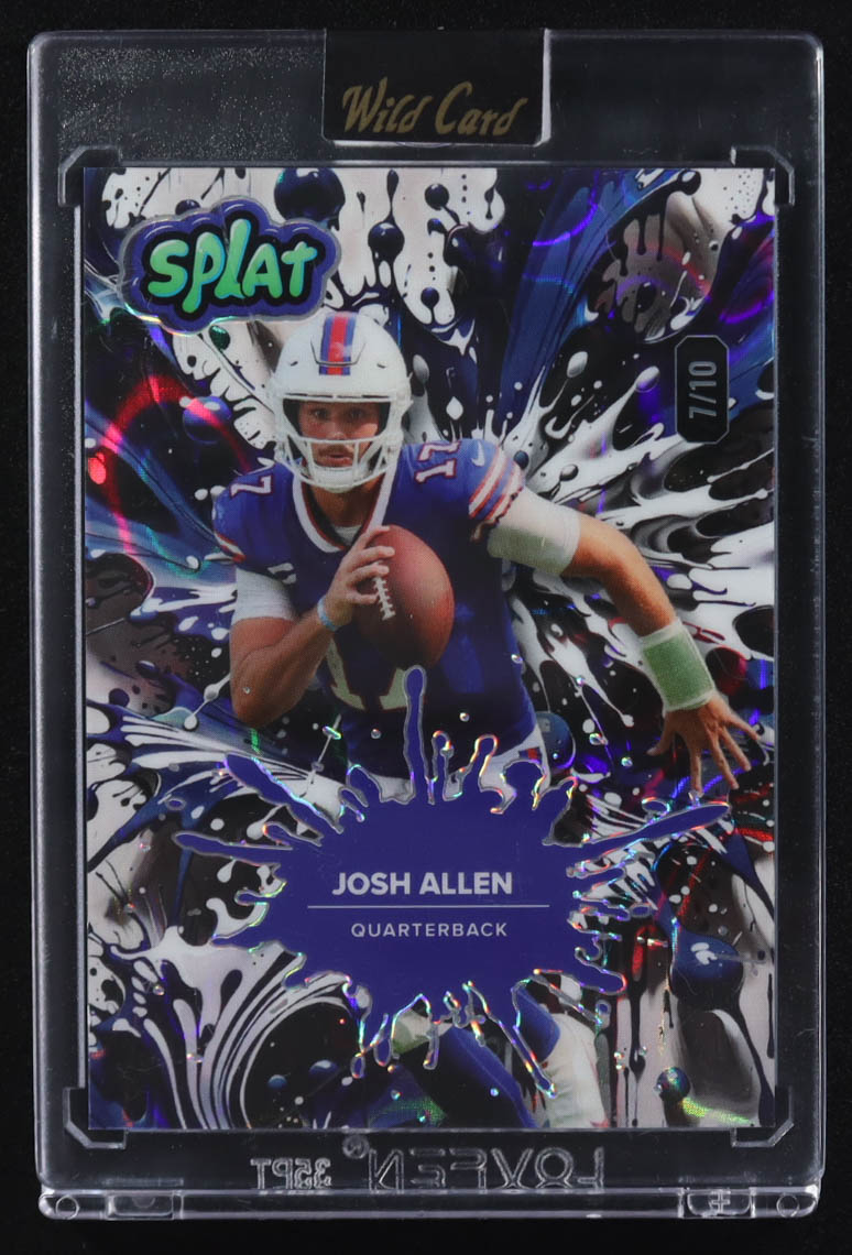 Josh Allen 2025 Wild Card Splat Blue Lava #JA #7/10 at PristineAuction.com Josh Allen 2025 Wild Card Splat Blue Lava #JA #7/10 at PristineAuction.com
