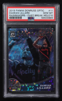 Damian Lillard 2019-20 Donruss Optic Rainmakers Holo Fast Break #11 (PSA 10) at PristineAuction.com