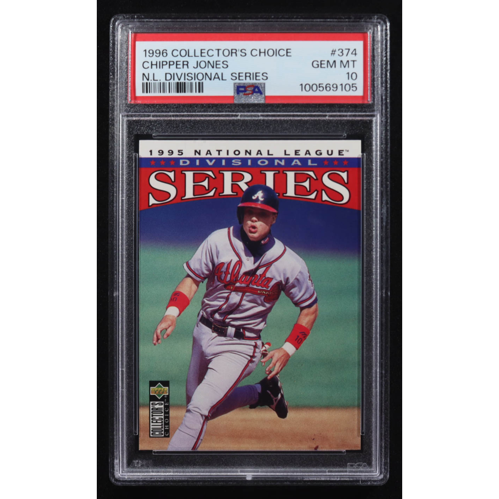 Chipper Jones 1996 Collector's Choice #374T (PSA 10) at PristineAuction.com