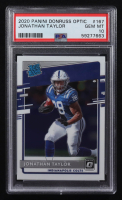 Jonathan Taylor 2020 Donruss Optic #167 RC (PSA 10) at PristineAuction.com