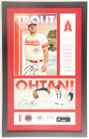 Shohei Ohtani & Mike Trout Signed Angels Custom Framed Photo (JSA) at PristineAuction.com