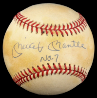 Mickey Mantle Signed OAL Baseball Inscriebd "No. 7" (JSA) at PristineAuction.com