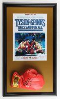 Mike Tyson Signed Custom Framed "Tyson vs. Spinks" Everlast Boxing Glove Display (PSA) at PristineAuction.com