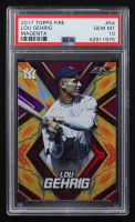 Lou Gehrig 2017 Topps Fire Magenta #54 #11/25 (PSA 10) at PristineAuction.com