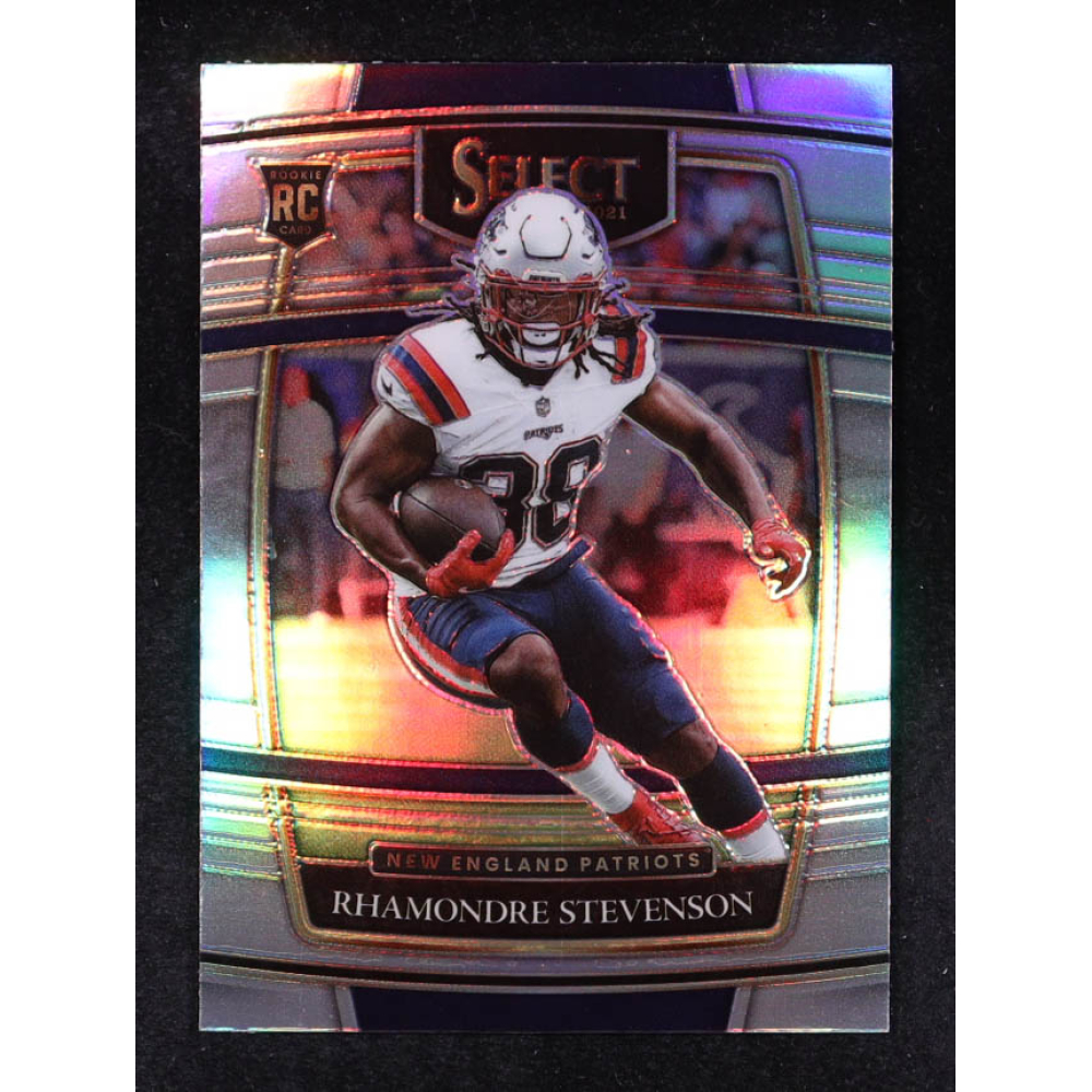Rhamondre Stevenson 2021 Select Prizm Silver #75 RC at PristineAuction.com