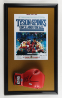 Mike Tyson Signed Custom Framed "Tyson vs. Spinks" Everlast Boxing Glove Display (PSA) at PristineAuction.com