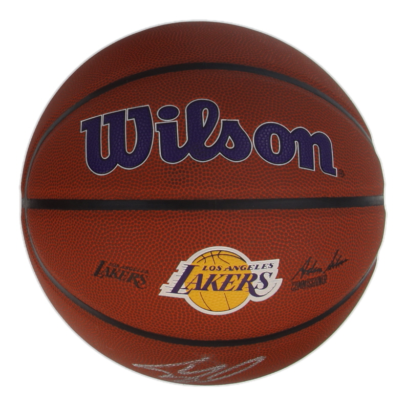 Shaquille O'Neal Signed Lakers Logo NBA Basketball (Authentic Ink) at PristineAuction.com Shaquille O'Neal Signed Lakers Logo NBA Basketball (Authentic Ink) at PristineAuction.com